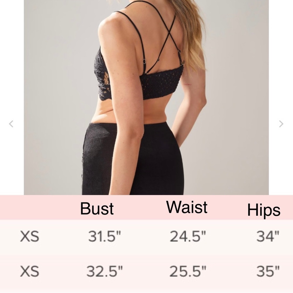 Francesca’s Black Lace Bralette - Picture 5 of 5